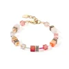 COEUR DE LION Geocube® Armbänder-Geocube® Iconic Precious Armband Rot-Beige