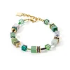 COEUR DE LION Geocube® Echtstein-Geocube® Iconic Precious Armband Grün