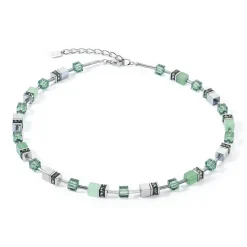 COEUR DE LION Geocube® Echtstein-Geocube® Iconic Precious Halskette Grün