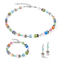 COEUR DE LION Geocube® Halsketten-Geocube® Iconic Precious Halskette Mehrfarbig Boho