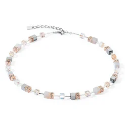 COEUR DE LION Geocube® Halsketten-Geocube® Iconic Precious Halskette Roségold-Pfirsich