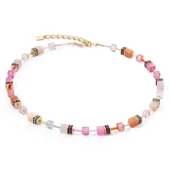 COEUR DE LION Geocube® Halsketten-Geocube® Iconic Precious Halskette Rose-Orange