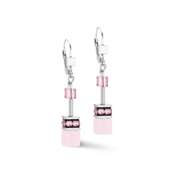 COEUR DE LION Ohrhänger-Geocube® Iconic Precious Ohrringe Rose