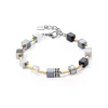 COEUR DE LION Echter Stein-Geocube® Iconic Pure Armband Schwarz