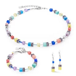 COEUR DE LION Geocube® Halsketten-Geocube® Ikonische Halskette Happiness