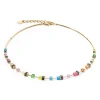 COEUR DE LION Geocube® Halsketten-Geocube® Lite Mini Halskette Regenbogen