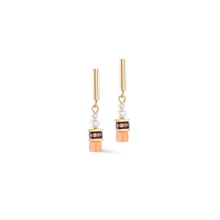 COEUR DE LION Geocube® Ohrringe-Geocube® Mini Fusion Pearls Ohrringe Apricot Crush