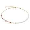 COEUR DE LION Geocube® Halsketten-Geocube® Mini Fusion Pearls Halskette Apricot Crush