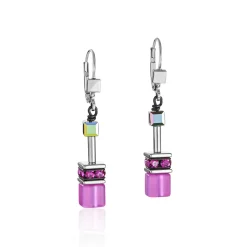 COEUR DE LION Ohrhänger-Geocube® Ohrringe Rosa