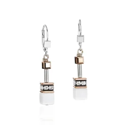 COEUR DE LION Geocube® Tone&In&Tone-Geocube® Ohrringe Weiß