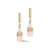 COEUR DE LION Edelsteinohrringe-Geocube® Precious Fusion Pearls Ohrringe Mehrfarbig Pastell