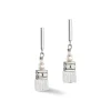 COEUR DE LION Hochzeit-Geocube® Precious Fusion Pearls Ohrringe Weiß