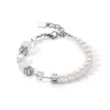 COEUR DE LION Perlenarmbänder-Geocube® Precious Fusion Pearls Armband Weiß