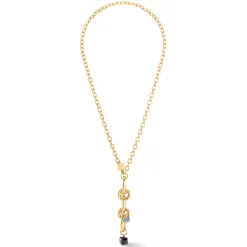 COEUR DE LION Festliche Kollektion-Halskette Chunky Chain Gold-Schwarz