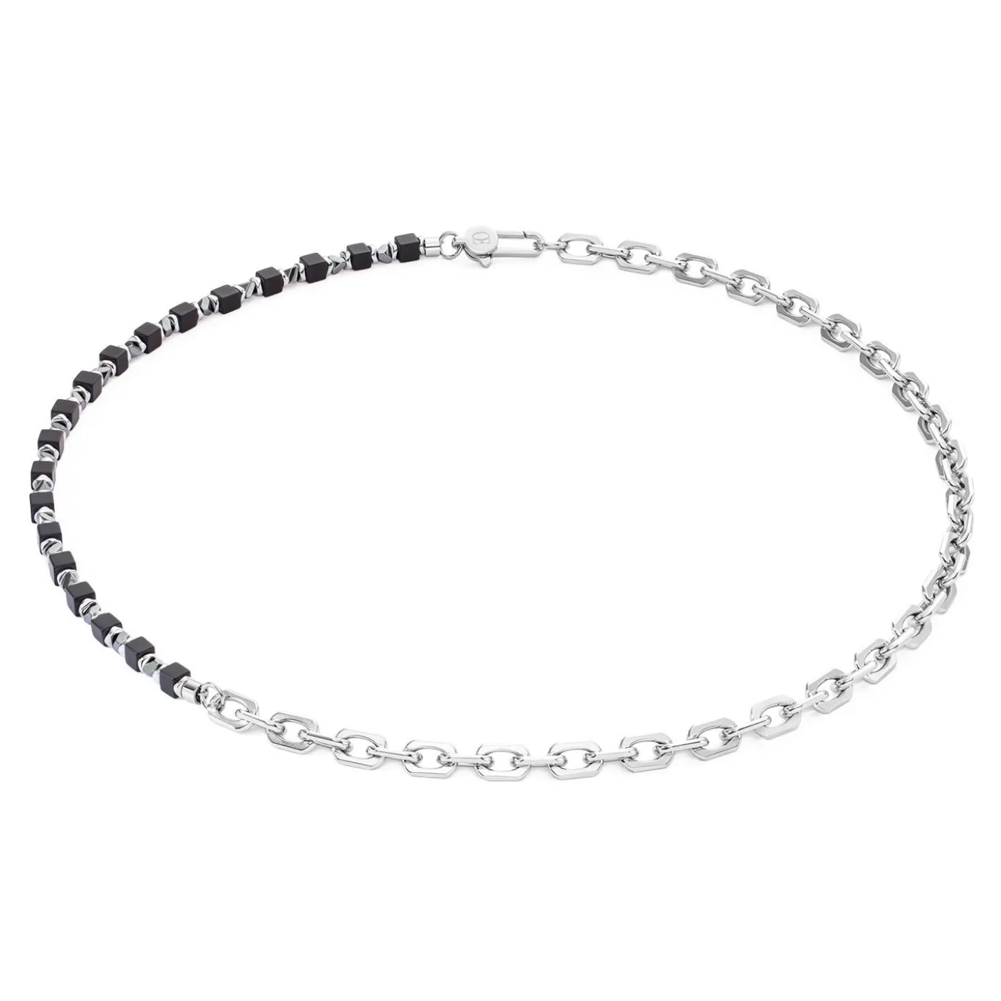 COEUR DE LION Aber-Halskette Cubes Fusion Gliederkette Schwarz