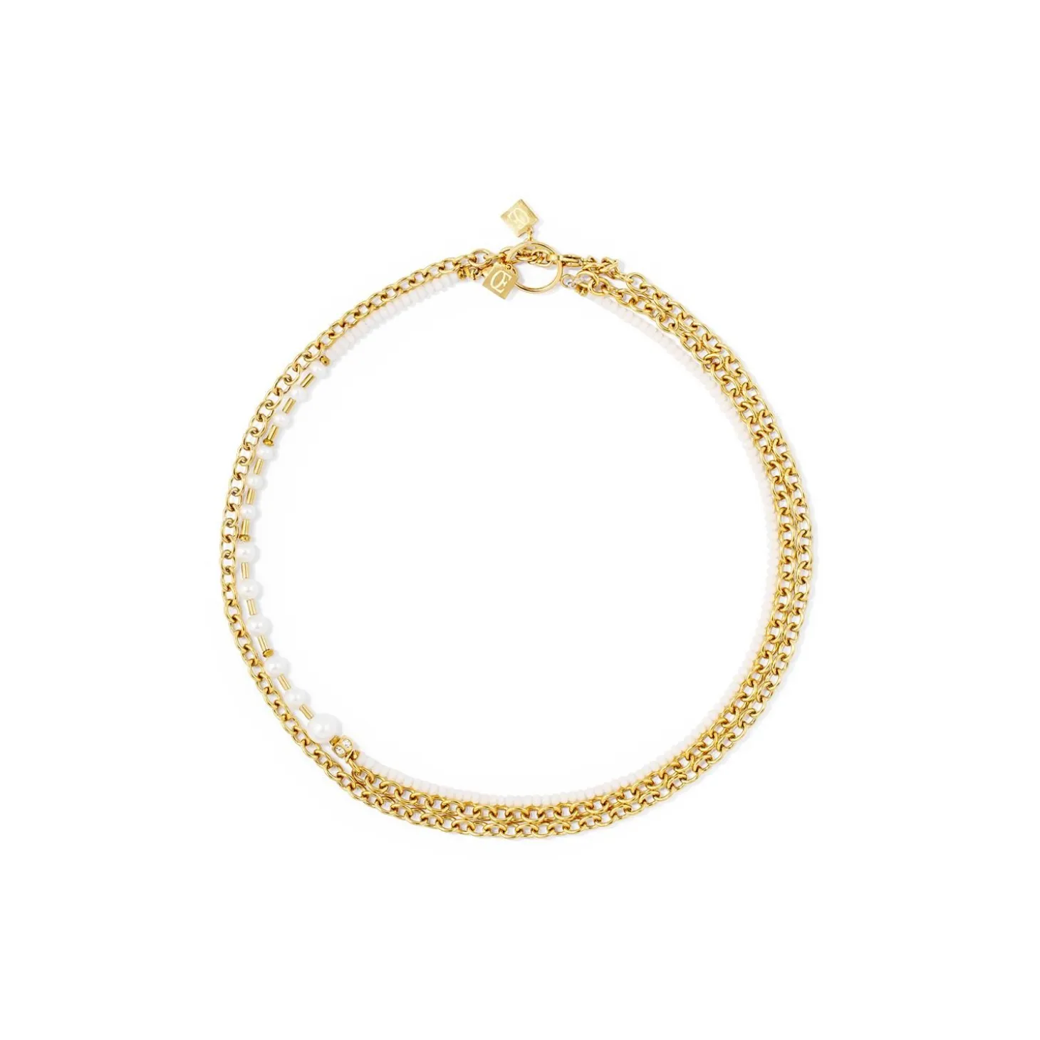 COEUR DE LION Festliche Kollektion-Halskette Kette & Pearl Fever Weißgold