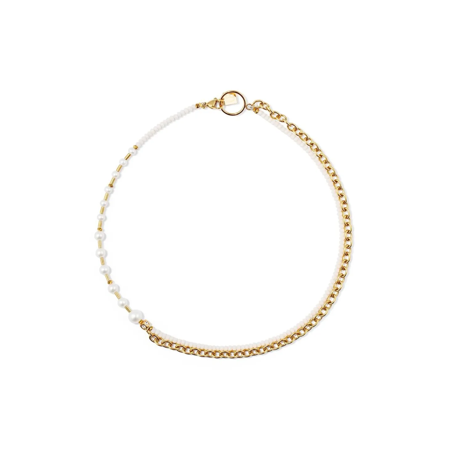 COEUR DE LION Festliche Kollektion-Halskette Kette & Pearl Fever Weißgold