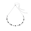 COEUR DE LION Perlenketten-Halskette Mysterious Cubes & Pearls Silber-Schwarz