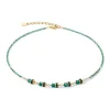 COEUR DE LION Festliche Kollektion-Halskette Sparkling Princess Gold-Grün
