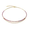 COEUR DE LION Festliche Kollektion-Halskette Twinkle Princess Gold-Rot