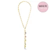 COEUR DE LION Multiwear-Halsketten-Happy Iconic Cube Charm Halskette Gold Pastell