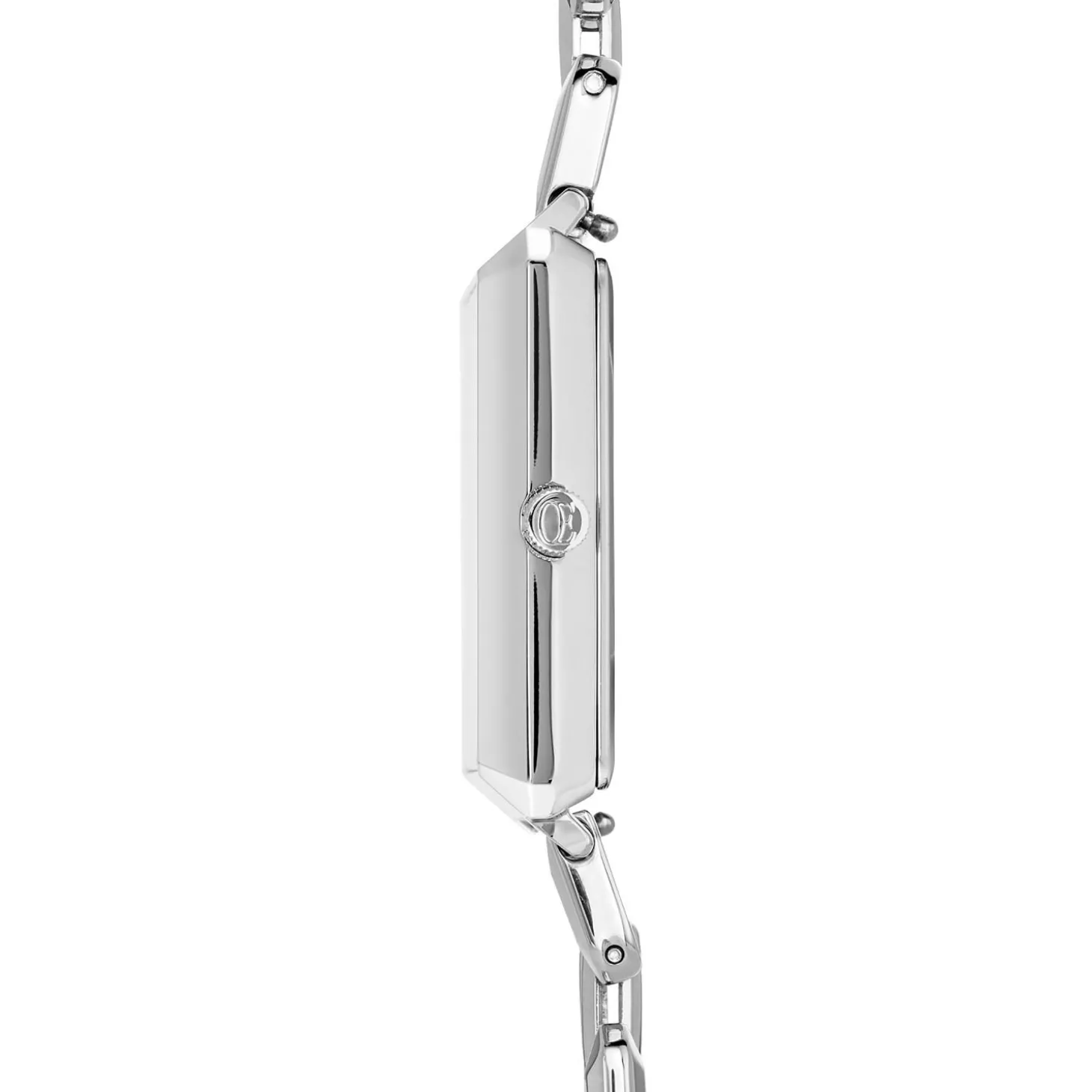COEUR DE LION Uhren-Ikonische Cube-Statement-Uhr Viva Magenta Silber