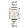 COEUR DE LION Uhren-Ikonische Cube-Statement-Uhr Apricot Crush Silber