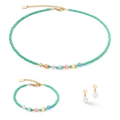 COEUR DE LION Fröhliche Farben-Joyful Colors Armband Grün-Mehrfarbig