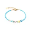 COEUR DE LION Fröhliche Farben-Joyful Colors Armband Türkis-Mehrfarbig