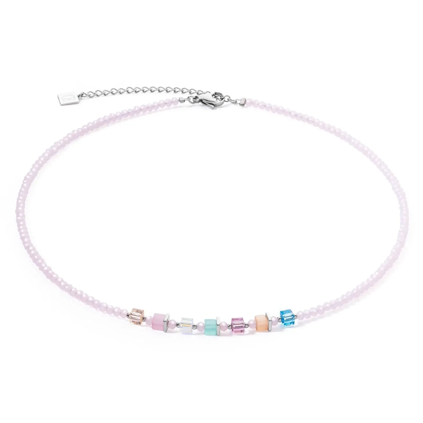 COEUR DE LION Fröhliche Farben-Joyful Colors Halskette Rosa-Mehrfarbig