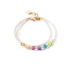 COEUR DE LION Mix&And&Match-Armbänder-Joyful Colors Wickelarmband Gold Regenbogen