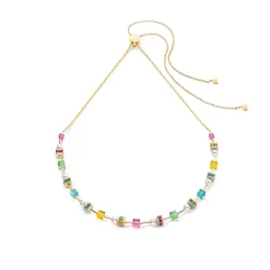 COEUR DE LION Echter Stein-Joyful Cubes & Pearls Halskette Mehrfarbig