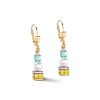 COEUR DE LION Echter Stein-Joyful Cubes & Pearls Ohrringe Mehrfarbig