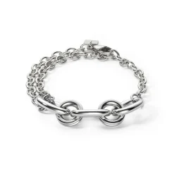 COEUR DE LION Edelstahlarmbänder-Neptuns Schatzarmband Silberblau