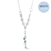 COEUR DE LION Multiwear-Halsketten-Neptuns Schatz-Halskette Silberblau