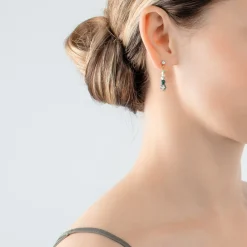 COEUR DE LION Edelsteinohrringe-Ohrringe Amulett Glamouröses Grüngold