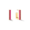 COEUR DE LION Coeur Essentials-Ohrringe Creolen Quadratische Streifen 20 Gold-Rosa