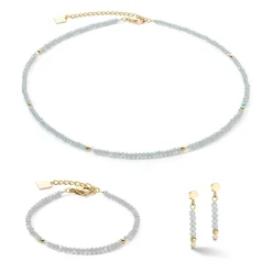 COEUR DE LION Kristallohrringe-Ohrringe Little Twinkle Gold-Eisblau
