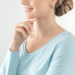 COEUR DE LION Kristallohrringe-Ohrringe Little Twinkle Gold-Dunkelblau