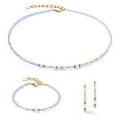 COEUR DE LION Ohrstecker-Ohrringe Little Twinkle Pearl Mix Hellblau