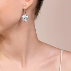 COEUR DE LION Hochzeit-Ohrringe mit magischem Kristall und klobigem Kettenkristall