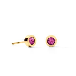 COEUR DE LION Coeur Essentials-Ohrringe Sparkling Dots Gold-Rosa