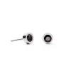 COEUR DE LION Coeur Essentials-Ohrringe Sparkling Dots Silber-Schwarz