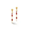 COEUR DE LION Festliche Kollektion-Ohrringe Twinkle Princess Gold-Rot