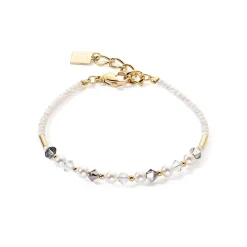 COEUR DE LION Kristallarmbänder-Princess Pearls Armband Grau-Kristall
