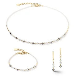 COEUR DE LION Kristallarmbänder-Princess Pearls Armband Grau-Kristall