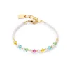 COEUR DE LION Kristallarmbänder-Princess Pearls Armband Gold Mehrfarbig