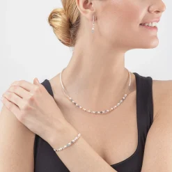 COEUR DE LION Hochzeit-Princess Pearls Armband Silber Hellblau