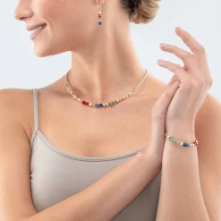 COEUR DE LION Edelsteinarmbänder-Princess Shape Mix Armband Dopamin