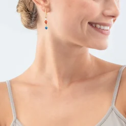 COEUR DE LION Edelsteinohrringe-Princess Shape Mix Ohrringe Dopamin